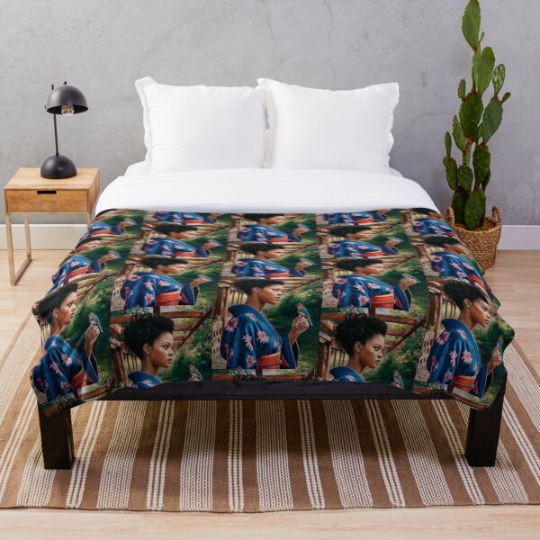 Item preview, Reimagined - Blue Bird Geisha designed and sold by CanvasCarousel.