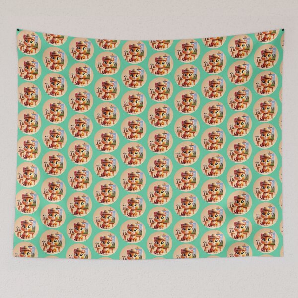 Item preview, Cute Ginger Cat Artist Sticker – Meowmood Cats designed and sold by Liv Solara.