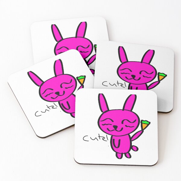 Item preview, Cute Pink Bunny with a Carrot designed and sold by MyLittleDoodle.