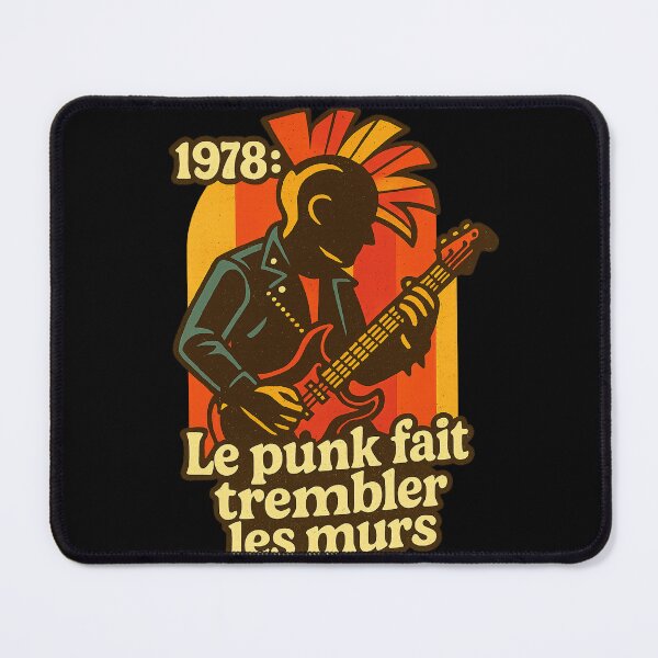 Item preview, 1978 - Punk rocks the walls - Vintage 70s style - Retro punk rock shirts and mugs, with a transparent background. designed and sold by MyGraphixCraft.