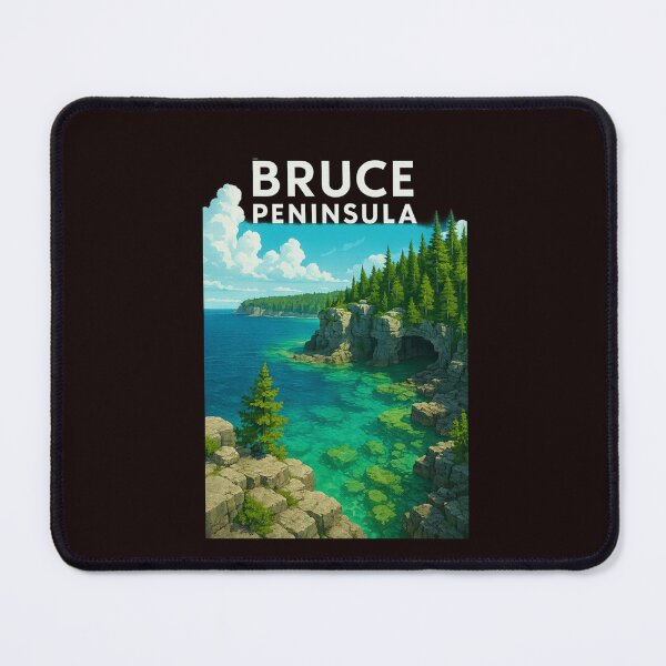 Item preview, The Grotto and Cliffs of Bruce Peninsula National Park designed and sold by Places On Earth.