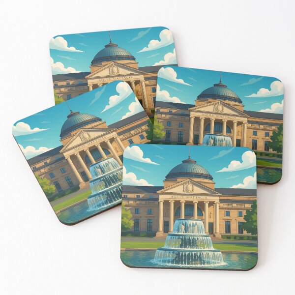 Item preview, Kurhaus and Fountain in Wiesbaden, Hesse designed and sold by Places On Earth.