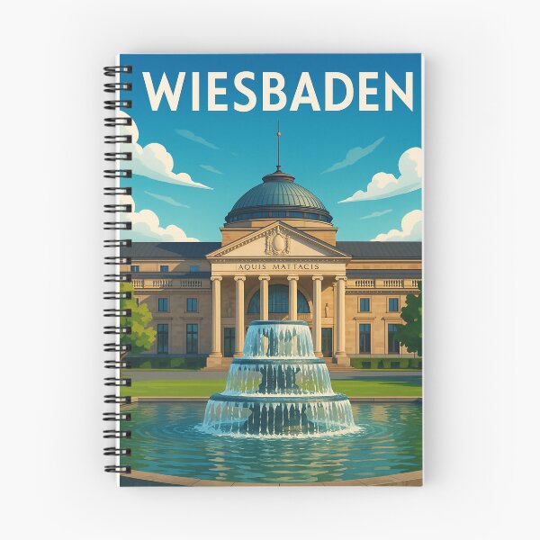 Item preview, Kurhaus and Fountain in Wiesbaden, Hesse designed and sold by Places On Earth.