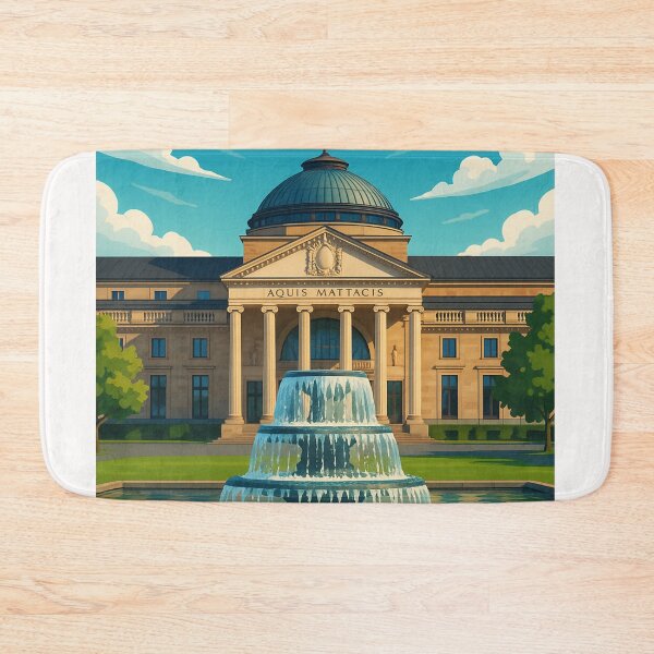 Item preview, Kurhaus and Fountain in Wiesbaden, Hesse designed and sold by Places On Earth.