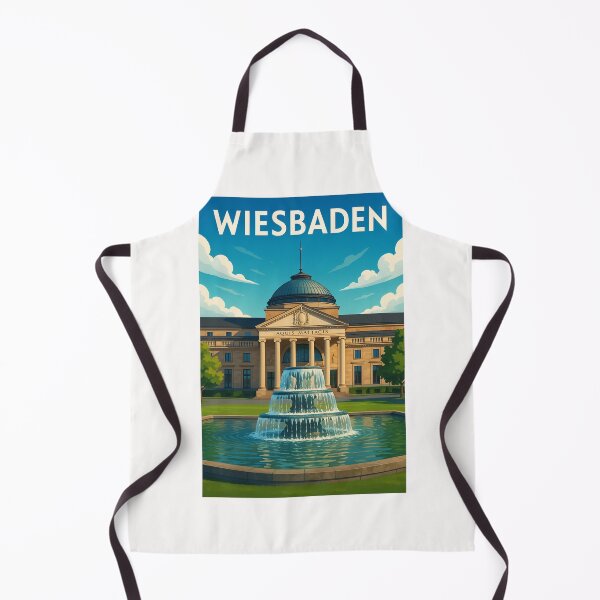 Item preview, Kurhaus and Fountain in Wiesbaden, Hesse designed and sold by Places On Earth.