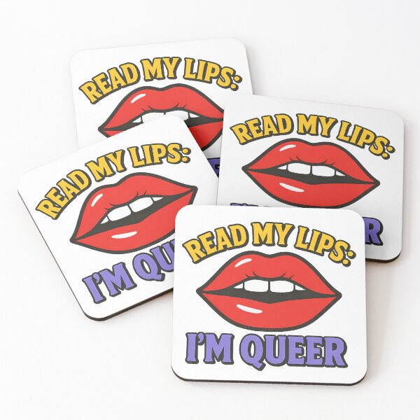 Item preview, Read My Lips: I'm Queer – Bold Pride Art designed and sold by Haus Of Sin.