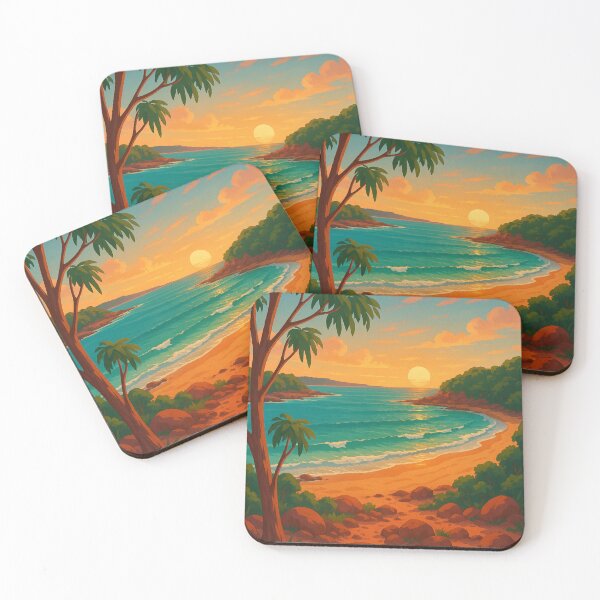 Item preview, Sunset on the Beach at Nhulunbuy, Northern Territory designed and sold by Places On Earth.