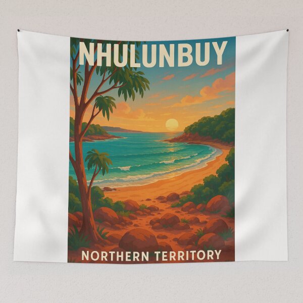 Item preview, Sunset on the Beach at Nhulunbuy, Northern Territory designed and sold by Places On Earth.