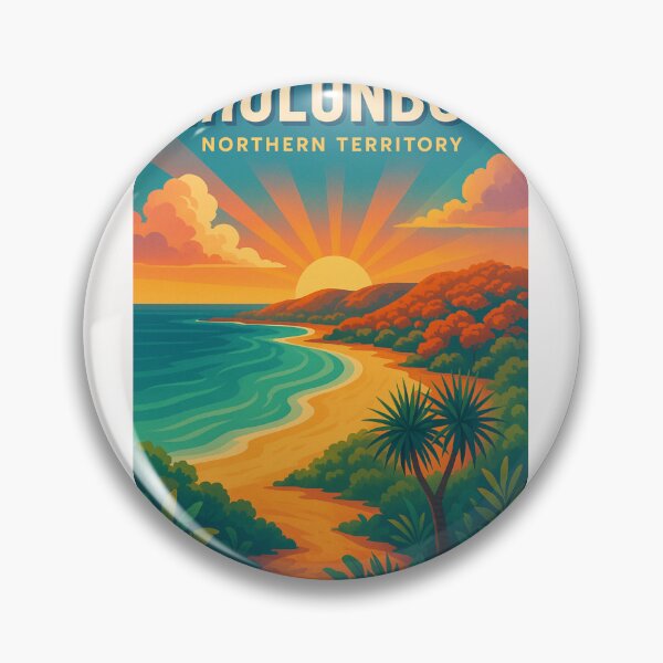 Item preview, Nhulunbuy Coastal View with Sunset and Tropical Foothills Australia designed and sold by Places On Earth.