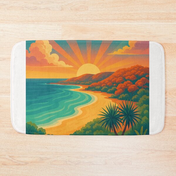 Item preview, Nhulunbuy Coastal View with Sunset and Tropical Foothills Australia designed and sold by Places On Earth.