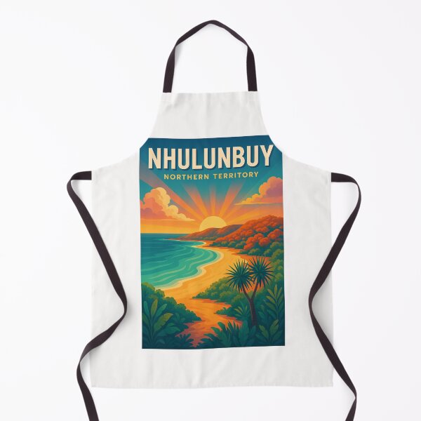 Item preview, Nhulunbuy Coastal View with Sunset and Tropical Foothills Australia designed and sold by Places On Earth.