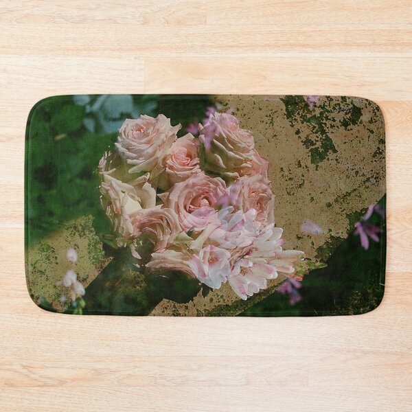Item preview, Double Exposure: Corn Lilies with a Bunch of Roses on a Textured Background #2 designed and sold by Melissa Holland.