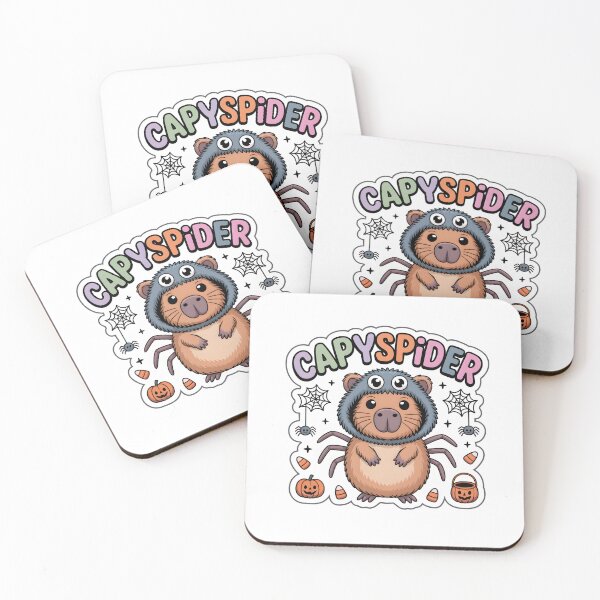 Item preview, Capyspider | Cute Halloween Chibi Capybara Spider Sticker designed and sold by Nuist25.