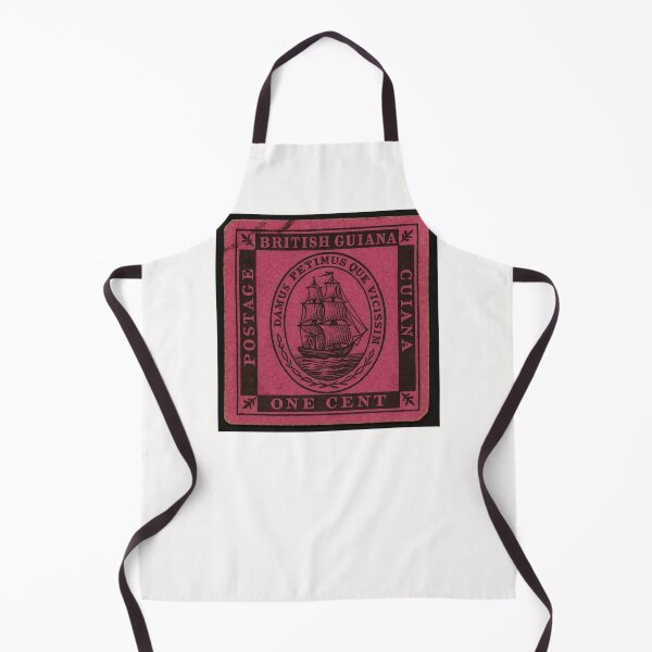 Item preview, British Guiana One Cent Magenta Ship Stamp (1856 Reissue) designed and sold by Places On Earth.