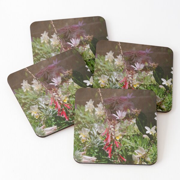 Item preview, Double Exposure: Epacris Pan Pipes with Freesias on a Textured Background designed and sold by Melissa Holland.
