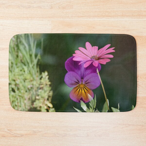 Item preview, Double Exposure: African Daisy with a Johnny Jump Up on a Textured Background designed and sold by Melissa Holland.