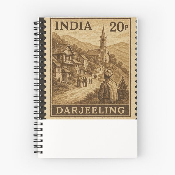 Item preview, Darjeeling Hill Town with St. Andrew's Church and Colonial Houses Stamp designed and sold by Places On Earth.