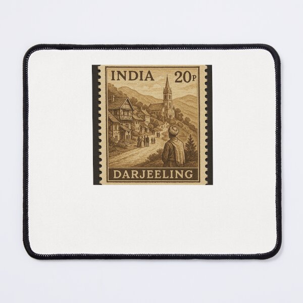 Item preview, Darjeeling Hill Town with St. Andrew's Church and Colonial Houses Stamp designed and sold by Places On Earth.