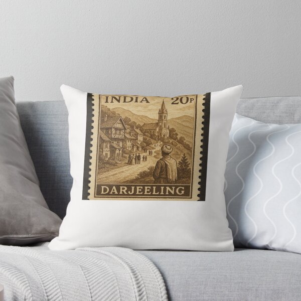 Item preview, Darjeeling Hill Town with St. Andrew's Church and Colonial Houses Stamp designed and sold by Places On Earth.