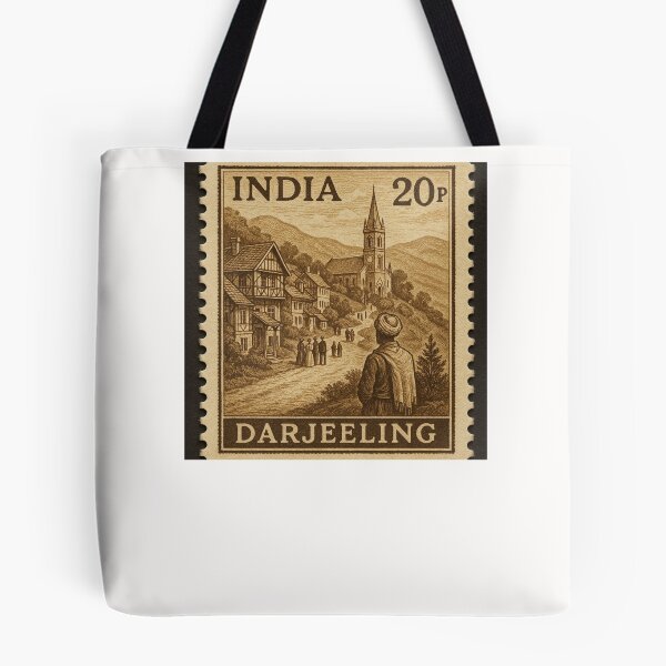 Item preview, Darjeeling Hill Town with St. Andrew's Church and Colonial Houses Stamp designed and sold by Places On Earth.