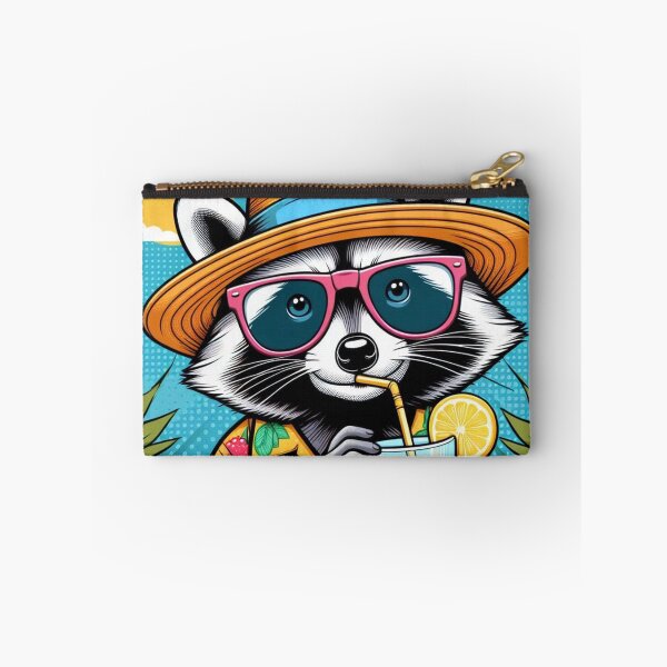 Item preview, Cute raccoon at summer holiday  designed and sold by Dogandesighn.