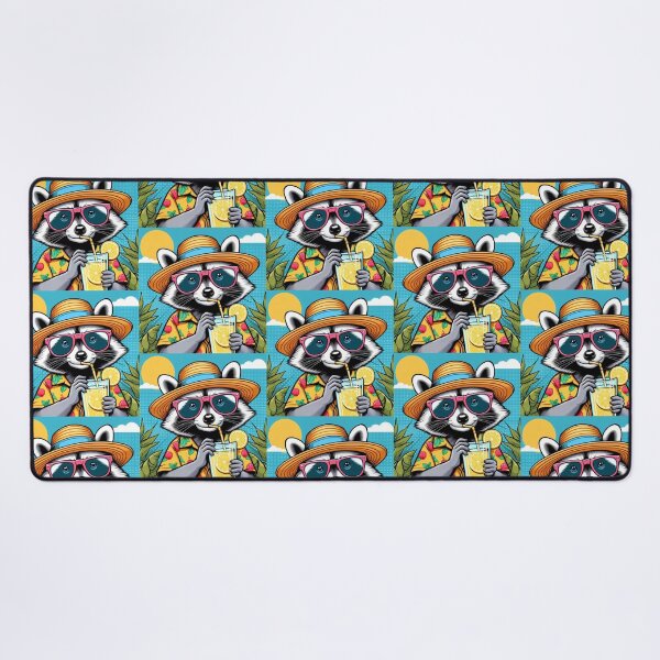 Item preview, Cute raccoon at summer holiday  designed and sold by Dogandesighn.