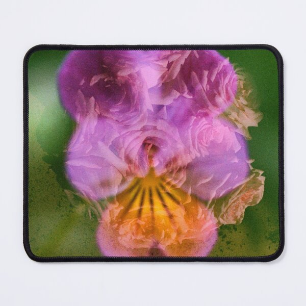 Item preview, Double Exposure: Roses with a Johnny Jump Up on a Textured Background designed and sold by Melissa Holland.