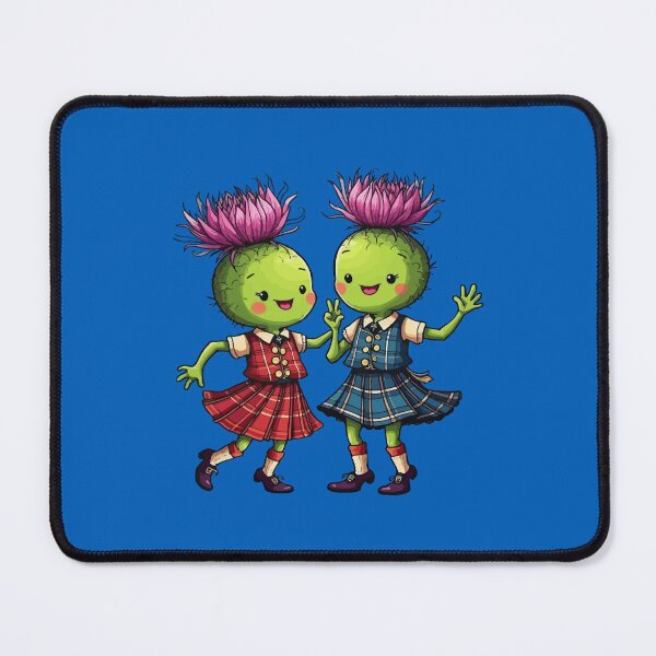 Item preview, Thistles Wearing Plaid Dancing Scottish Ceilidh designed and sold by taiche.