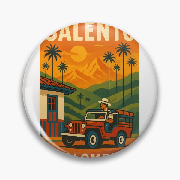 Item preview, Willys Jeep and Sunset Landscape of Salento, Colombia designed and sold by Places On Earth.