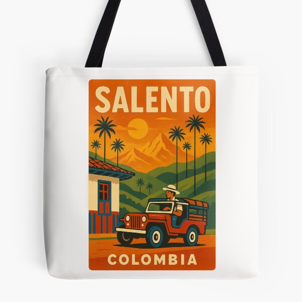 Item preview, Willys Jeep and Sunset Landscape of Salento, Colombia designed and sold by Places On Earth.