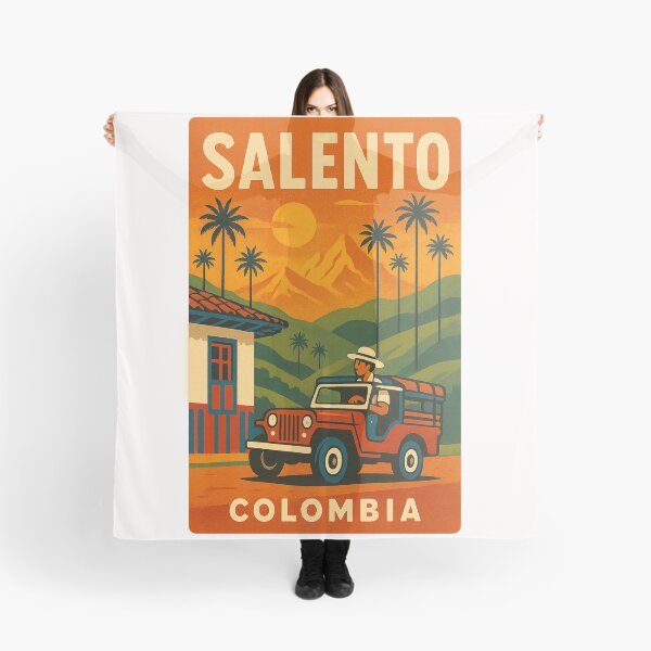 Item preview, Willys Jeep and Sunset Landscape of Salento, Colombia designed and sold by Places On Earth.