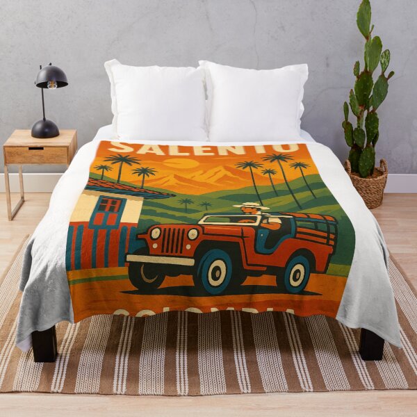 Item preview, Willys Jeep and Sunset Landscape of Salento, Colombia designed and sold by Places On Earth.