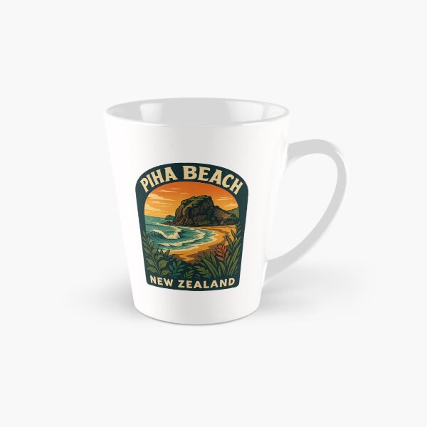 Item preview, Lion Rock and Wild Shoreline of Piha Beach, New Zealand designed and sold by Places On Earth.