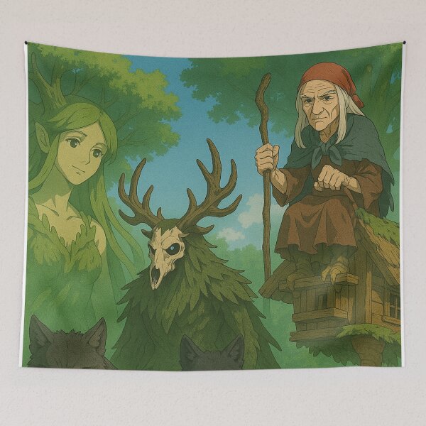 Item preview, Baba Yaga, Leshen and Dryad 02 designed and sold by AIfolklore.