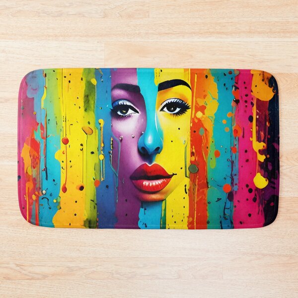 Item preview, Chromatic Soul - Vibrant Abstract Woman Portrait designed and sold by Azraqcrafts.