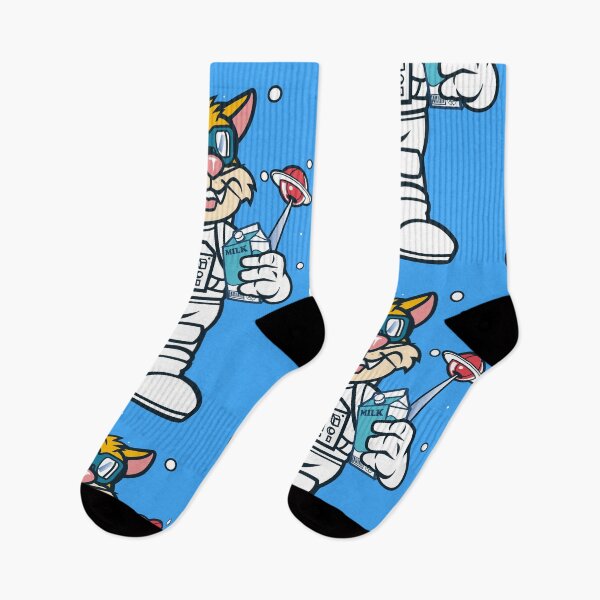 Item preview, Catronaut. Space Cat with Milk Cartoon Design designed and sold by Djotaro.