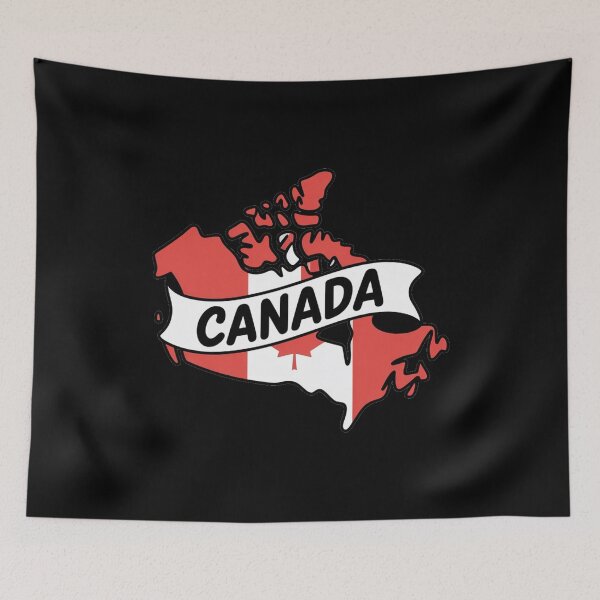 Item preview, Canada Flag Map designed and sold by Paper Drip.
