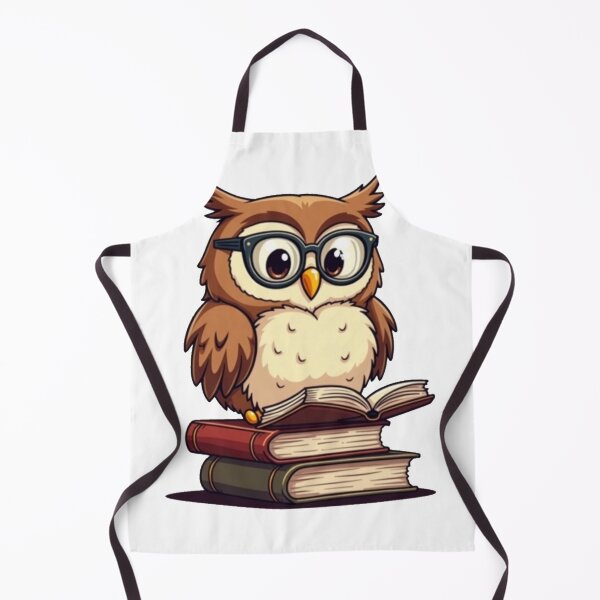 Item preview, Bookworm Owl – Wise Owl Reading in a Vintage Library designed and sold by MzulhilmiZam.
