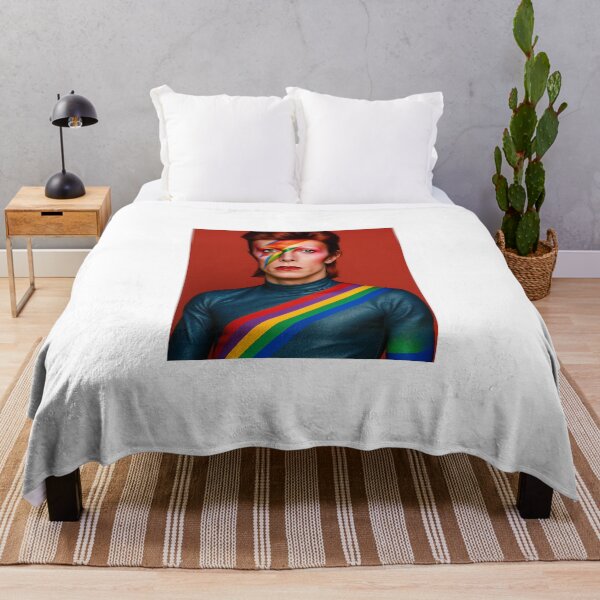 Item preview, Ziggy Played Proud: Stardust in Rainbow Stripes designed and sold by The Queer Gear Company.