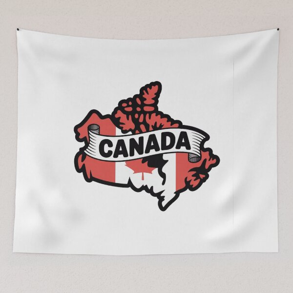 Item preview, Canada Flag Map designed and sold by Paper Drip.