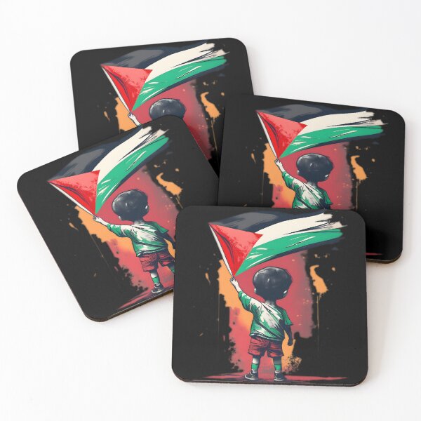 Item preview, Children Of Gaza With Palestine Flag designed and sold by JurenArt.