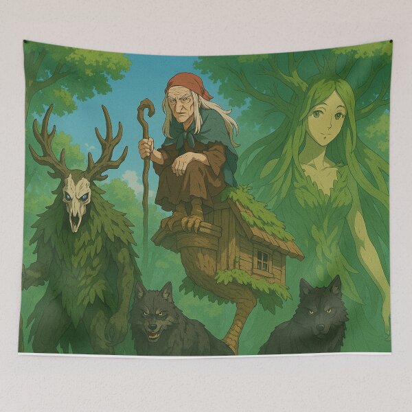 Item preview, Baba Yaga, Leshen and Dryad 04 designed and sold by AIfolklore.
