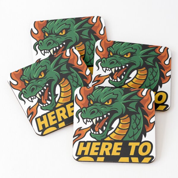 Item preview, Here to Slay Fierce Fire Dragon Fantasy Design designed and sold by veinmerch.