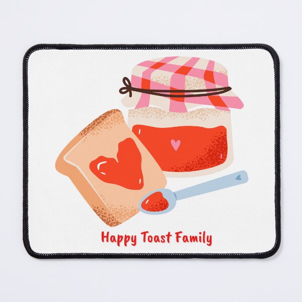 Item preview, Happy Toast Family – Cheerful Smiling Toast & Jam Design | Fun Breakfast Vibes designed and sold by Zezeshop1.