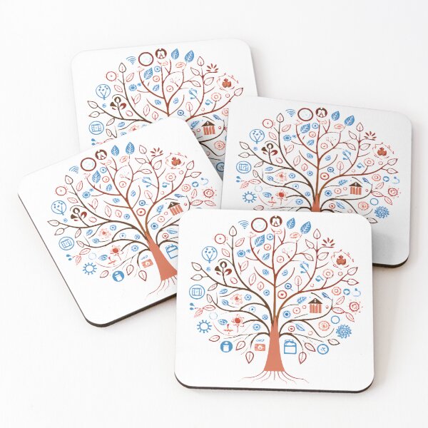 Item preview, Technological Tree of Life Illustration designed and sold by ART ATTACK ZONE.