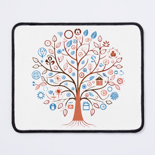 Item preview, Technological Tree of Life Illustration designed and sold by ART ATTACK ZONE.