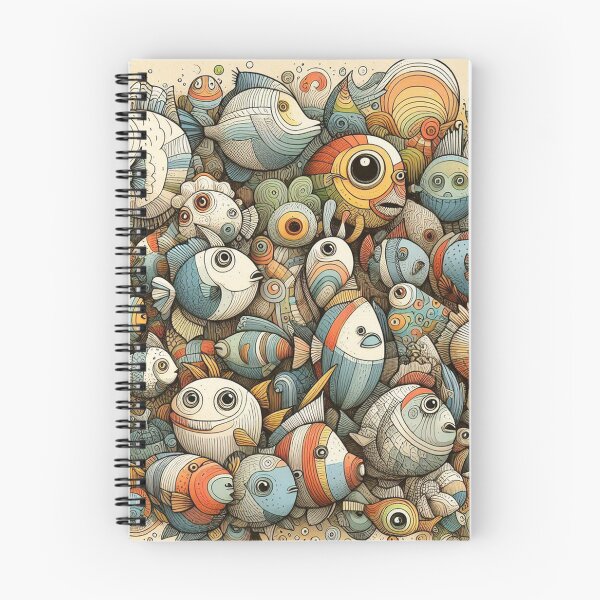 Item preview, Fish & Fun Doodles designed and sold by Vanich-Panich.
