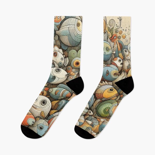 Item preview, Fish & Fun Doodles designed and sold by Vanich-Panich.