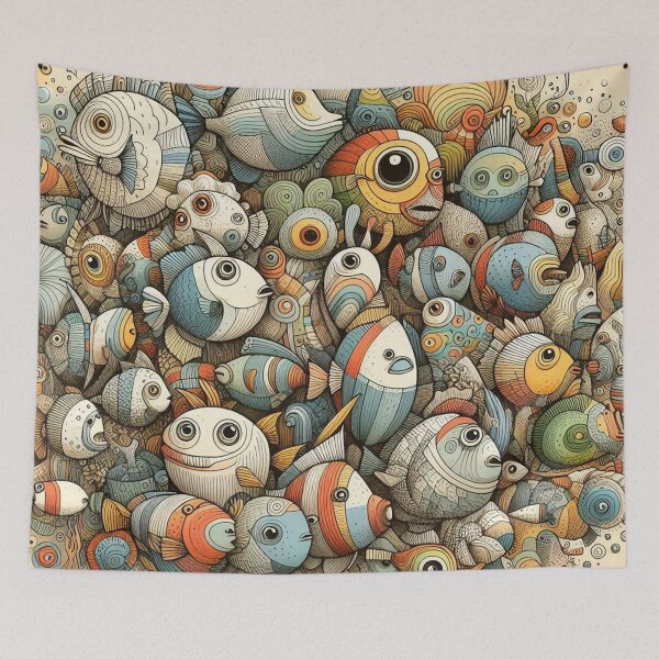 Item preview, Fish & Fun Doodles designed and sold by Vanich-Panich.