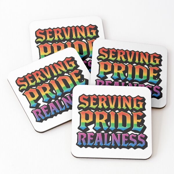 Item preview, Serving Pride Realness – Bold Rainbow Typography designed and sold by Haus Of Sin.